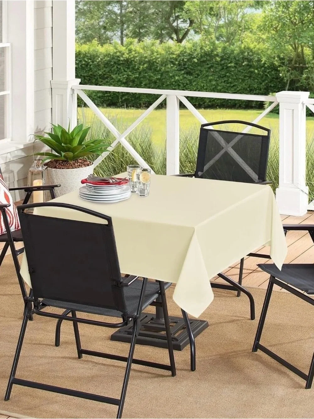 Classic Cream Dining Tablecloth - Home Dining
